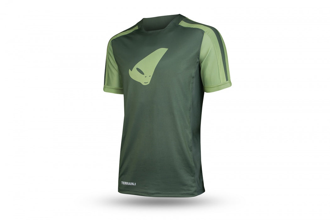 MOUNTAINBIKE-TRIKOT TERRAIN KURZARM GRÜN