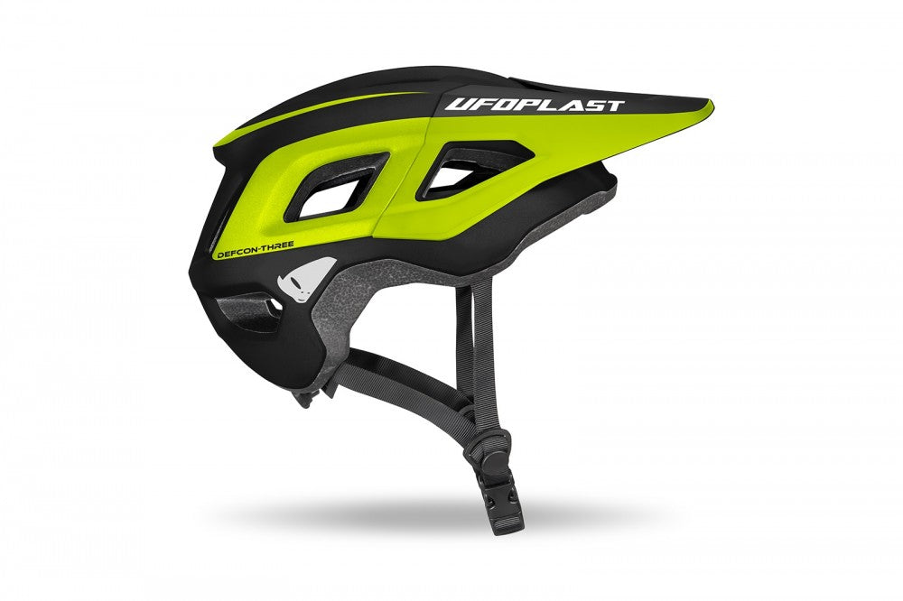 DEFCON THREE MOUNTAINBIKE-HELM SCHWARZ UND NEONGELB