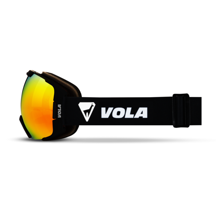 Fast Goggle Black zijkant