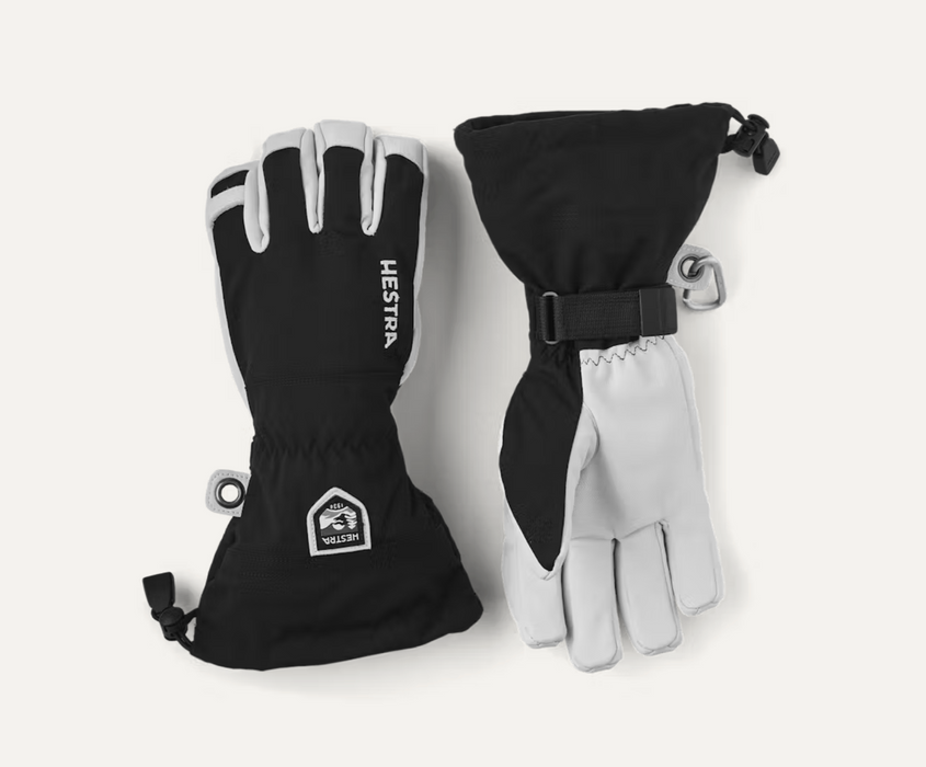 Army Leder Heli Ski 5-Finger Handschuh