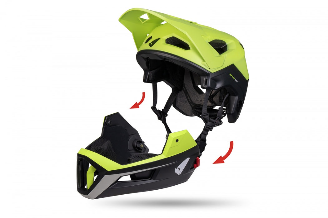MTB DEFCON TWO HELM SCHWARZ UND NEONGELB